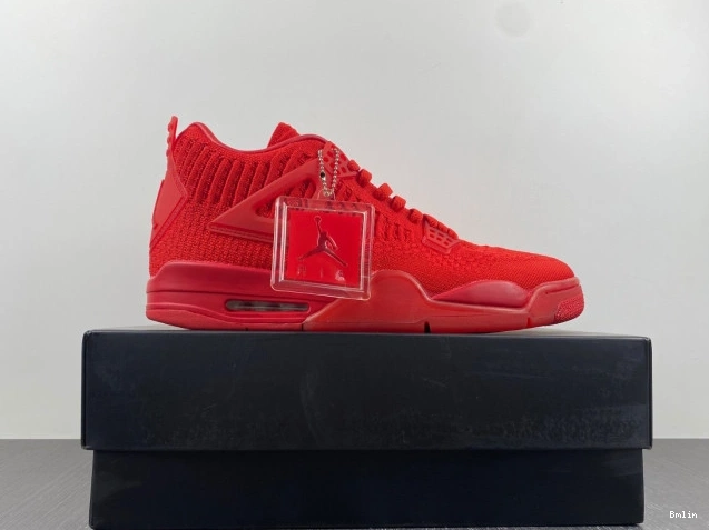 Bmlin Shoes Red Jordan Retro 4 Flyknit AQ3559-600 0709